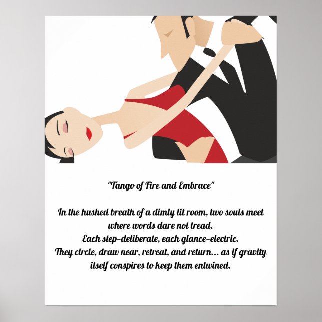 Tango Par Dance of Romantik och Passion Poster (Framsidan)