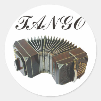 Tango Products & Designs! Argentina Music! Runt Klistermärke