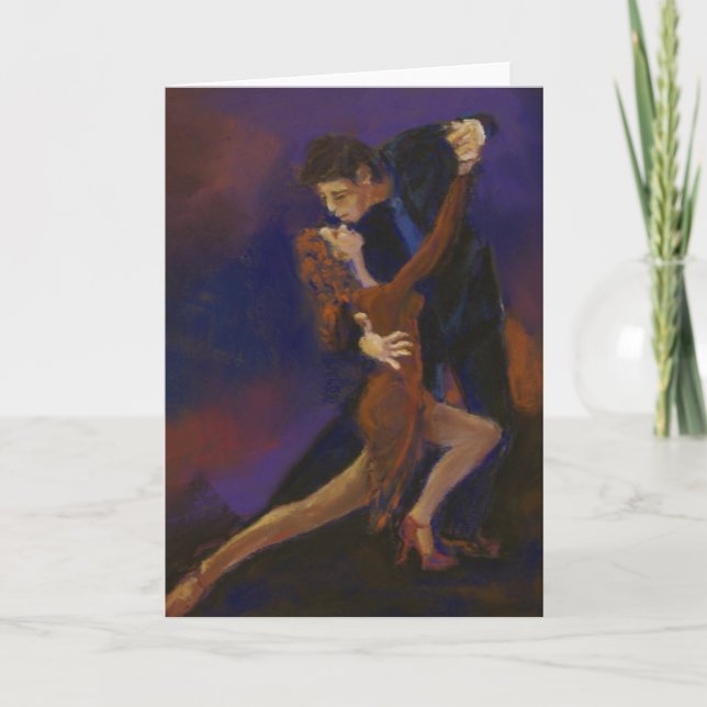Tango Souls Fine Art Greeting Card Maureen A. G. Kort (Framsida)