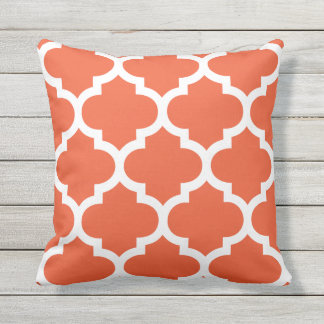 Tango utomhus- orange marockanska Quatrefoil Utomhuskudde