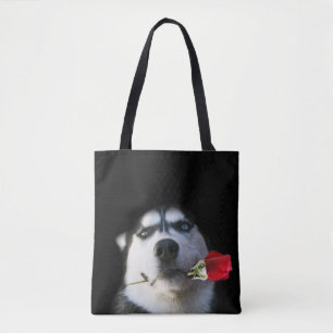 Tango? Vacker Husky och Ro Tote Bag Tygkasse
