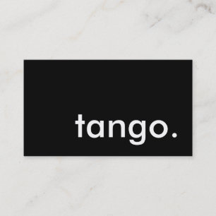 tango. visitkort