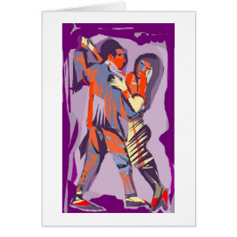 Tangodansare Hälsningskort