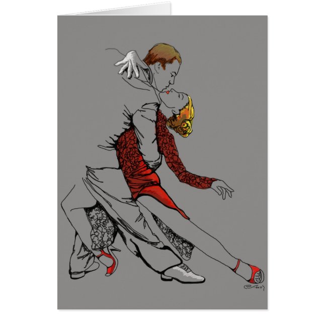 Tangointimitet Hälsningskort (Framsidan)