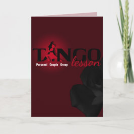 Tangokurs - korthälsningen, noterar helgkort