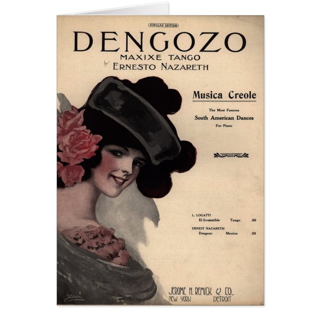 Tangonotblad Hälsningskort (Framsidan)