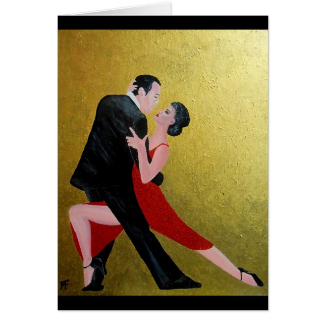 Tangoögonblick Hälsningskort (Framsidan)