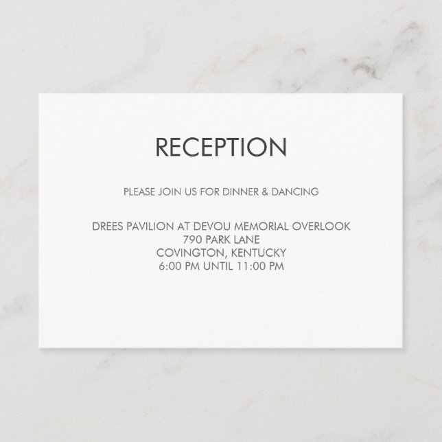 Tangram Hjärtligt Bröllopsmottagning Kort (Framsida)