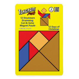 Tangram Magnet Puzzle - 12 Drummers Drumming