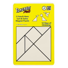 Tangram Magnet Puzzle - 3 Franskar Hens