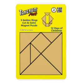 Tangram Magnet Puzzle - 5 Golden Ringar