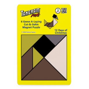 Tangram Magnet Puzzle - 6 Geese A-Lay