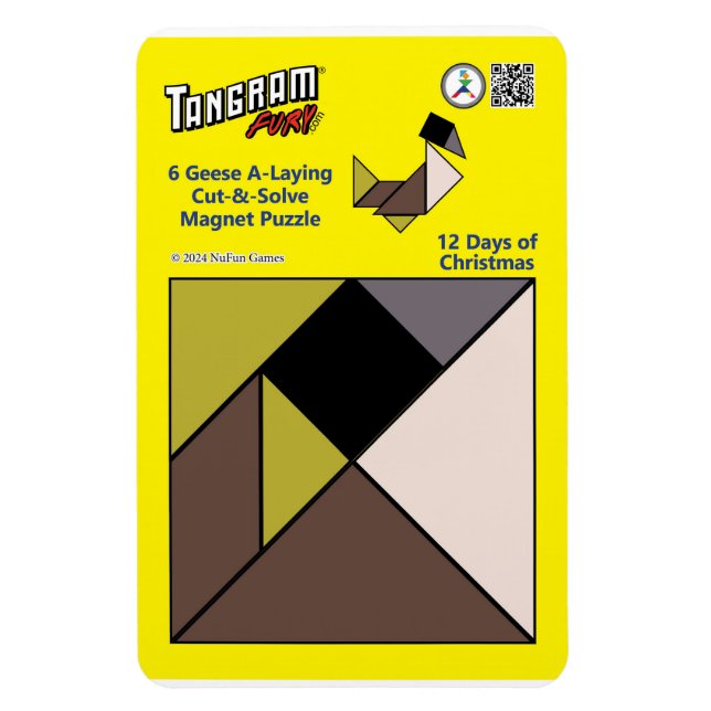 Tangram Magnet Puzzle - 6 Geese A-Lay (Vertikal)