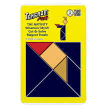 Tangram Ntivity Magnet - Wiseman med Myrrh