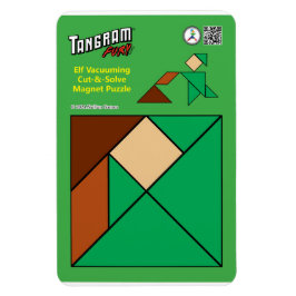 Tangram Quirky Elf Magnet - Vakuuming