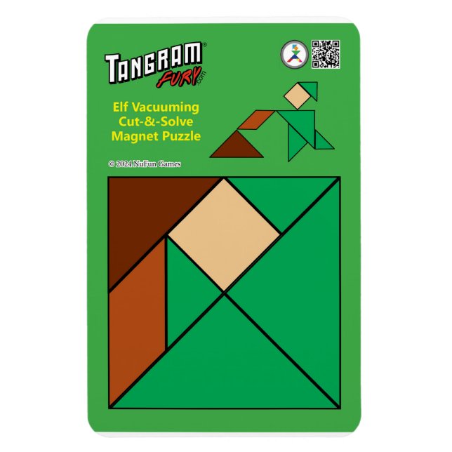Tangram Quirky Elf Magnet - Vakuuming (Vertikal)