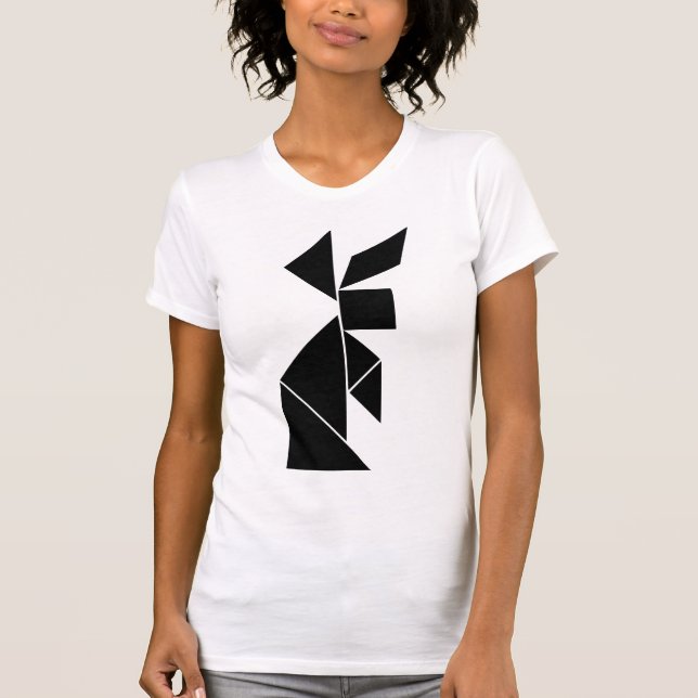 tangramkanin tee shirt (Framsida)