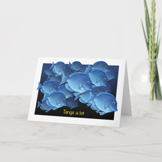 Tangs ett lotttackkort tack kort (Framsida)