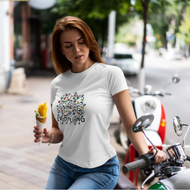 Tangulerad Jul Ljus-citat T Shirt (Skapare uppladdad)