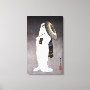 Taniguchi Kokyo ande av Heronjungfrun Canvastryck