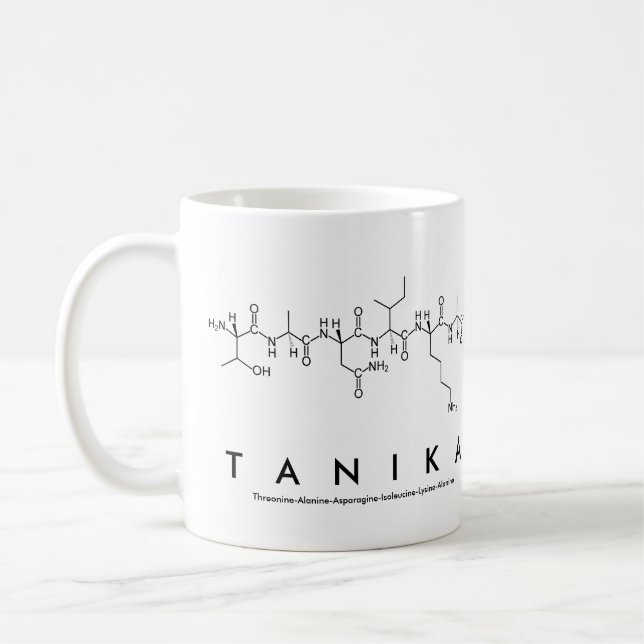 Tanika peptide namn mugg (Vänster)