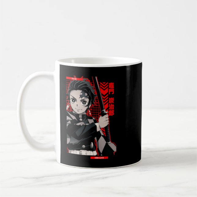 Tanjiro = DEMON SLAYER = Anime Star Edition -Red- Kaffemugg (Vänster)