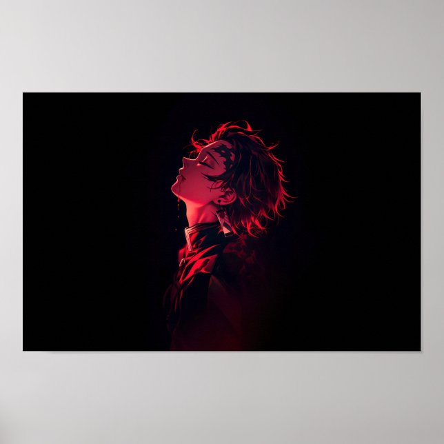 "Tanjiro Kamado - Crimson Awakening Demon Sayer Poster (Framsidan)