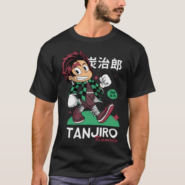Tanjiro Kamado Demon Sayer T Shirt (Framsida)