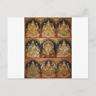 TANJORE PAINTING ASHTALAKSHMI SYUTH INDIA VYKORT