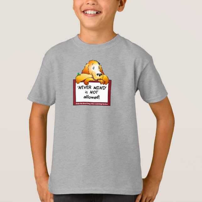 Tänk aldrig på Kids Tshirt T Shirt (Framsida)
