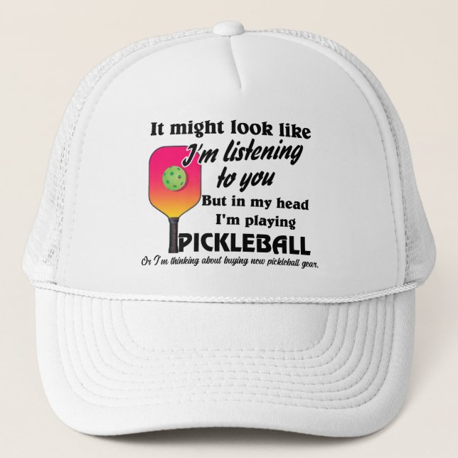 Tänk alltid på att spela upp pickleball keps (Framsida)