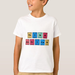 Tänk amerikansk periodiska systemet t shirt