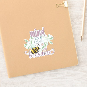 Tänk att du äger Beeswax Funny Klistermärken