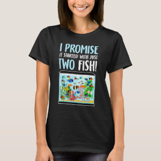 Tank av fisk Aquarium Aquarium Fresh Vatten Fish T Shirt