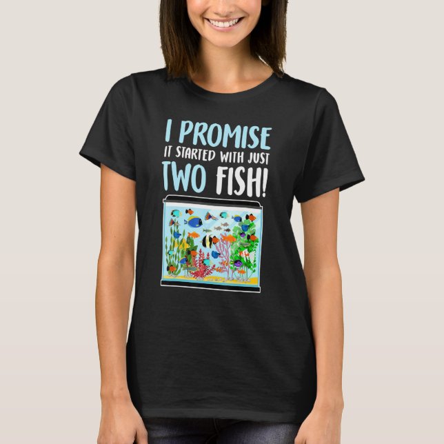 Tank av fisk Aquarium Aquarium Fresh Vatten Fish T Shirt (Framsida)