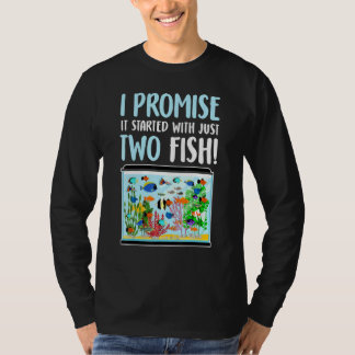 Tank av fisk Aquarium Aquarium Fresh Vatten Fish T Shirt
