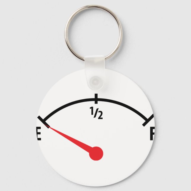 tank av tom bränslemätare nyckelring (Framsida)