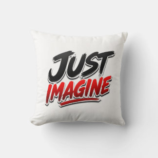 Tänk bara Inspirerande Typografi Kastkudde Kudde
