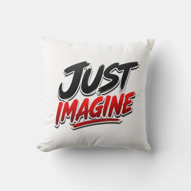 Tänk bara Inspirerande Typografi Kastkudde Kudde (Framsida)
