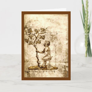 Tänk bara på dig!   Medieval Greeting Card Kort