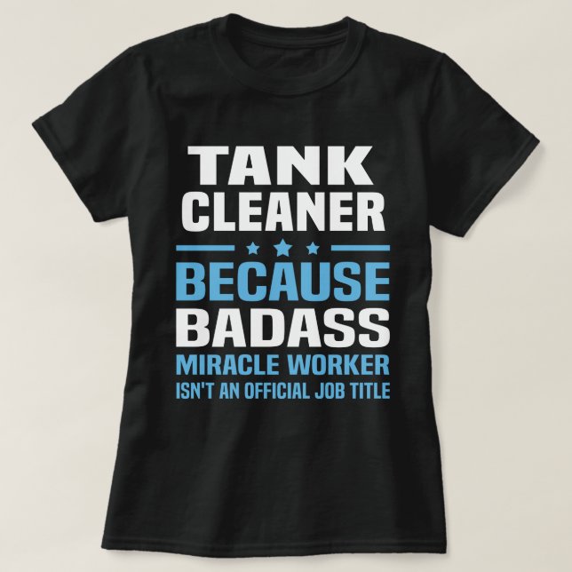 Tank Cleaner T Shirt (Design framsida)