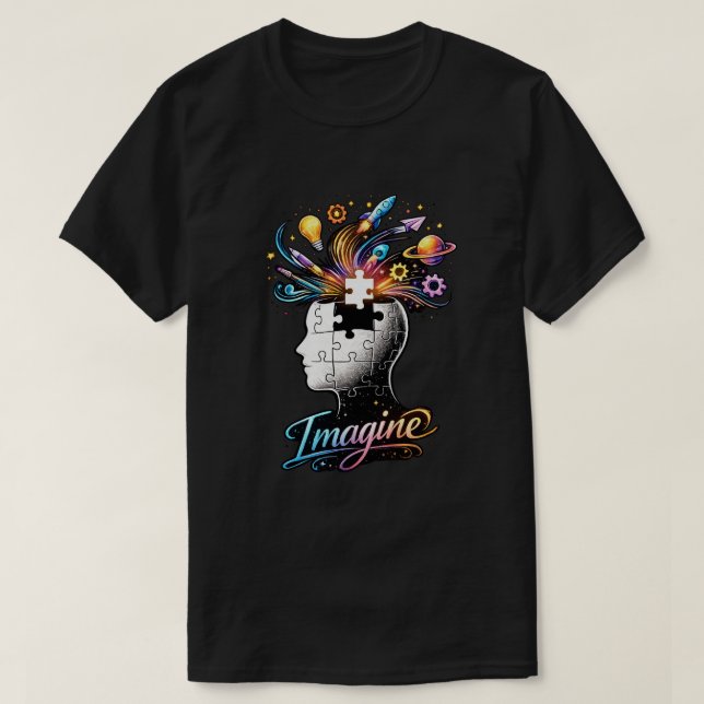 Tänk dig 1g-2 t shirt (Design framsida)