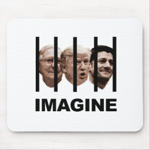 Tänk dig Trump, McConnell och Ryan Behind Pub Musmatta