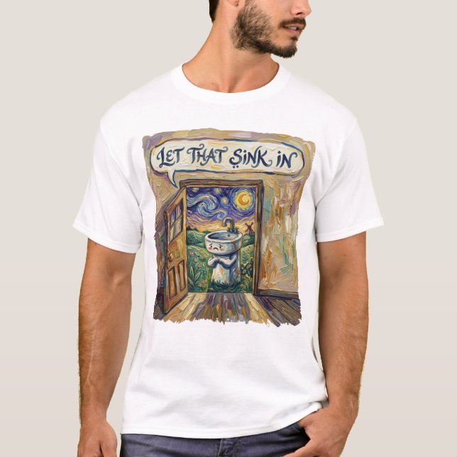 tänk efter lite  t shirt (Framsida)