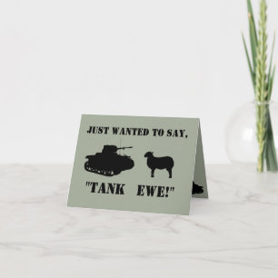 Tank Ewe Brunt tackkort