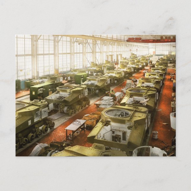 Tank - fabrik - Tanker för minnen 1941 Vykort (Framsida)