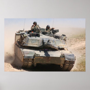 Tank för M1A1 Abrams Poster