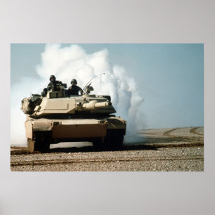 Tank för M1A1 Abrams Poster