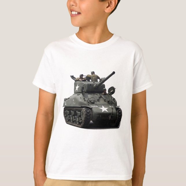 Tank för M4 Sherman T-shirt (Framsida)