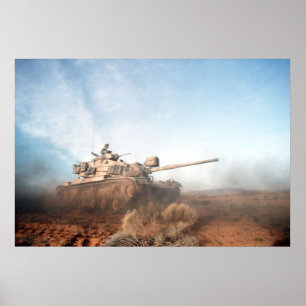 Tank för M60 Patton Poster